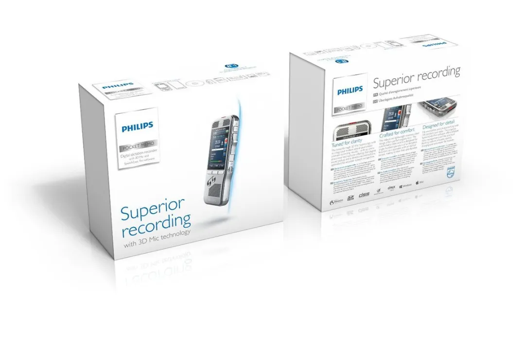 Philips PocketMemo DPM8100 Dicteerapparaat - Zilver