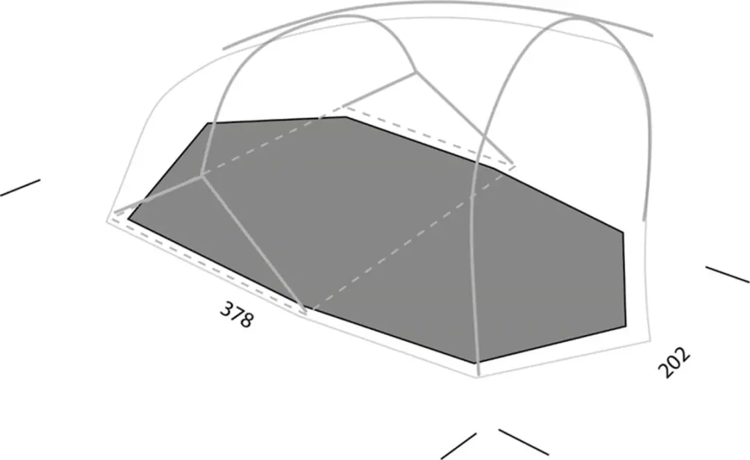 Exped Outer Space III Footprint Tentgrondzeil - Grijs - afbeelding 2 van 4