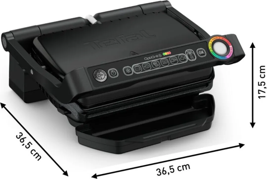 Tefal Optigrill+ GC7148 Contactgrill - 2000W - Zwart - afbeelding 6 van 6