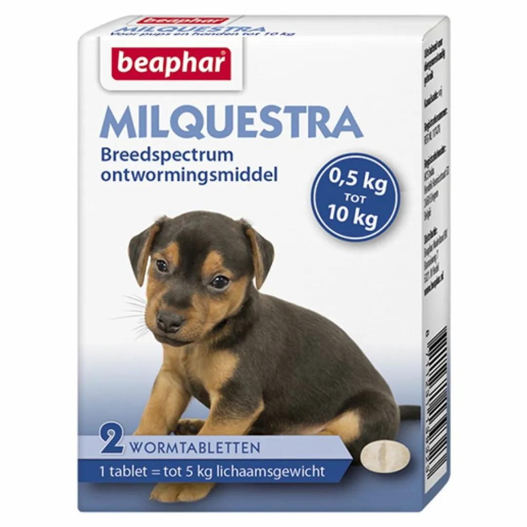 Beaphar Milquestra Ontworming Tabletten Hond 0,5-10kg