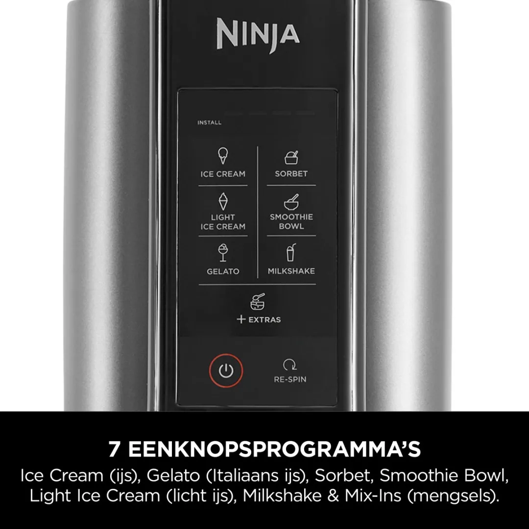 Ninja Creami NC302EU IJsmachine 7-in-1 800W - Zwart/Grijs