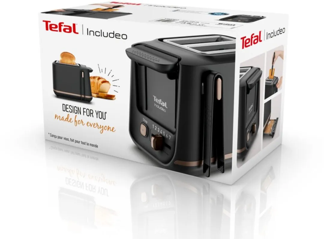 Tefal Includeo TT5338 Broodrooster 2 Sneden - 850W - Zwart
