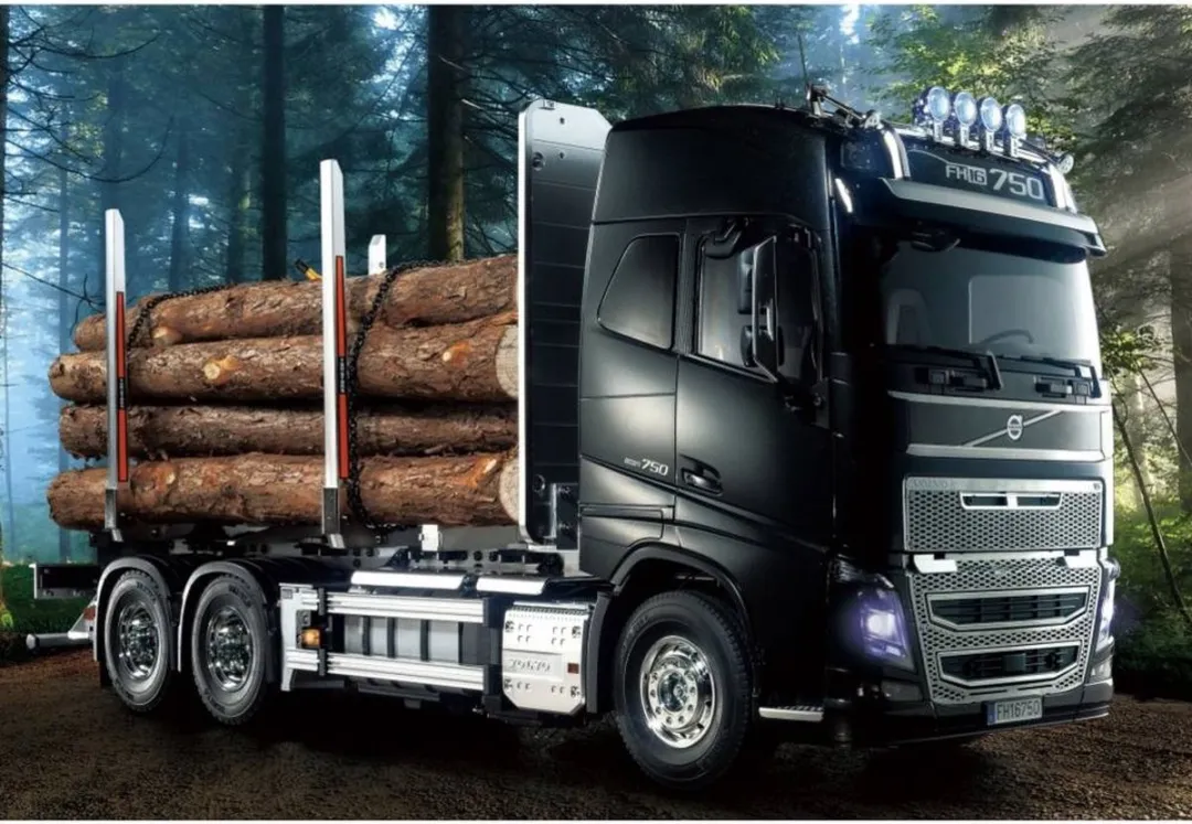 Tamiya 56360 Volvo FH16 Globtrotter Timber Truck 1:14 RC Bouwpakket - Zwart