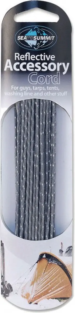 Sea to Summit Reflective Accessory Cord Tentlijn 3mm/5m grijs