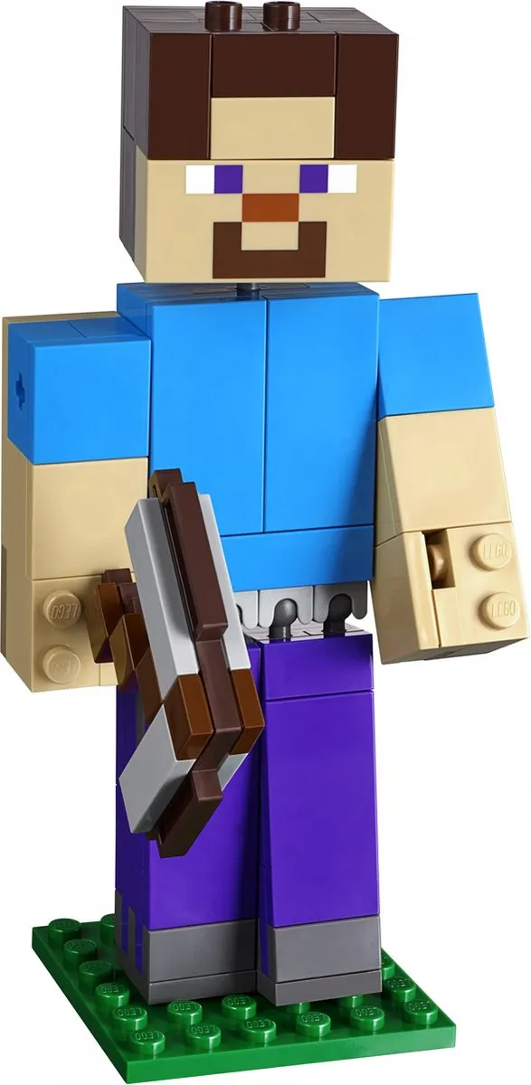 LEGO Minecraft BigFig Steve met Papegaai 21148 - 159 Stukken