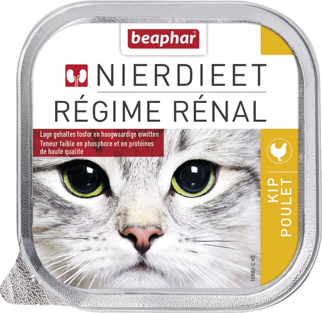 Beaphar Nierdieet Kattenvoer Zalm - 16x100g