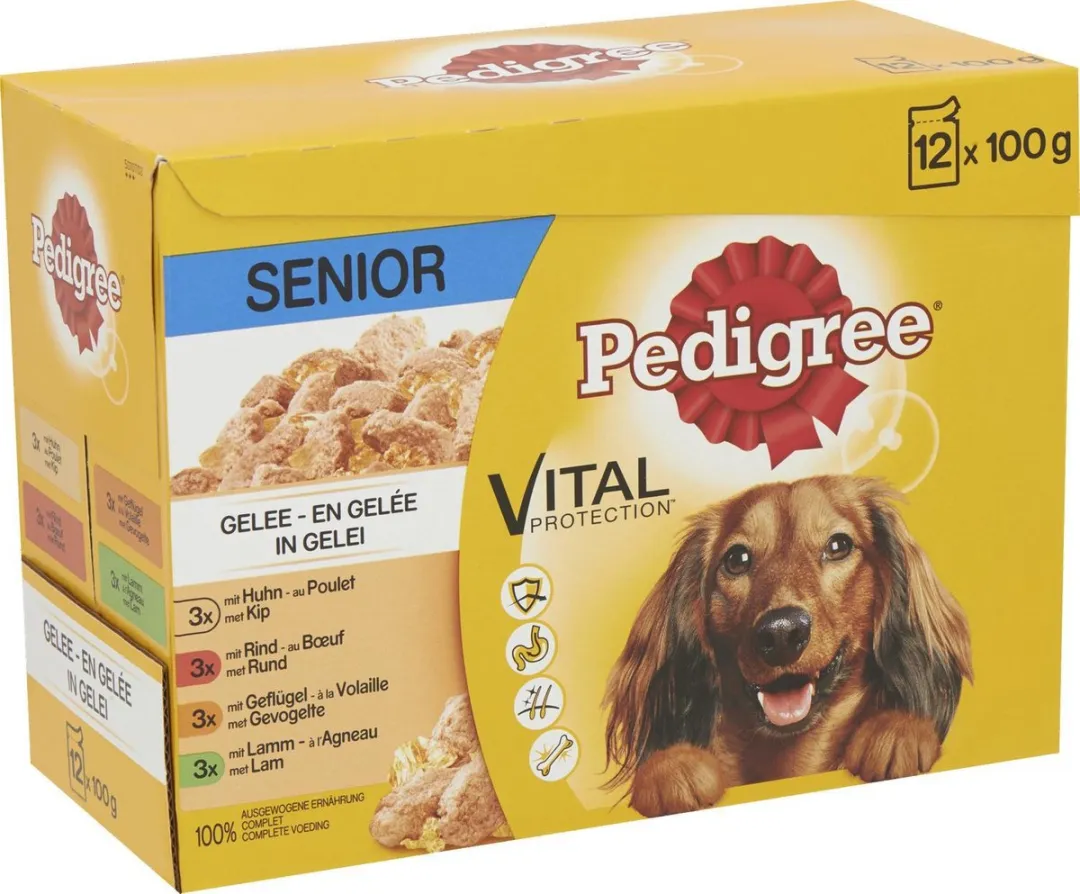 Pedigree Multipack Senior Maaltijdzakjes 12x100g
