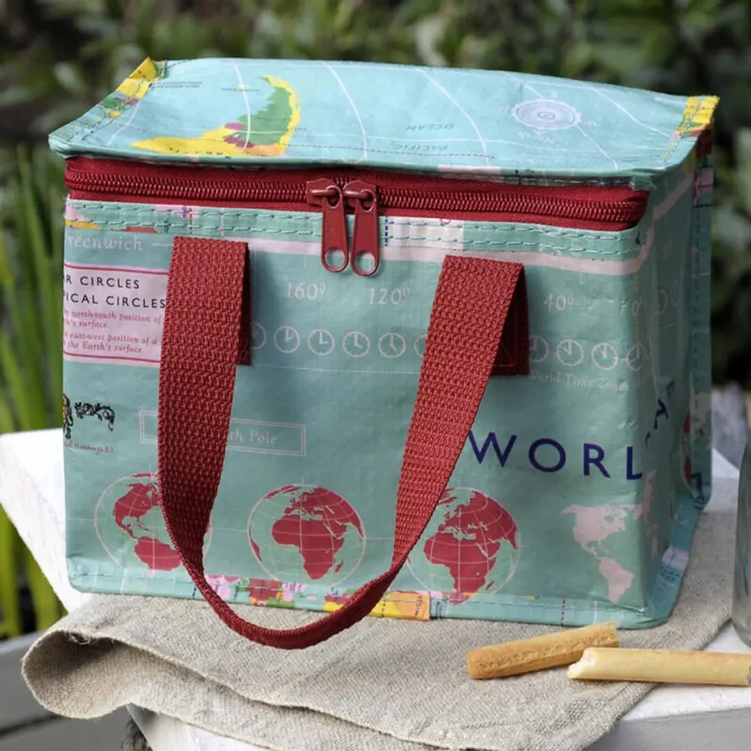 Rex London Vintage World Map Lunchtas - afbeelding 4 van 6