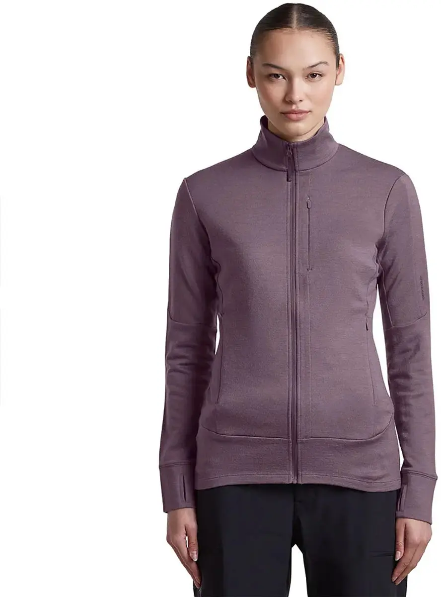 Icebreaker 260 Quantum Iv Sweatshirt Met Rits Paars XS Vrouw