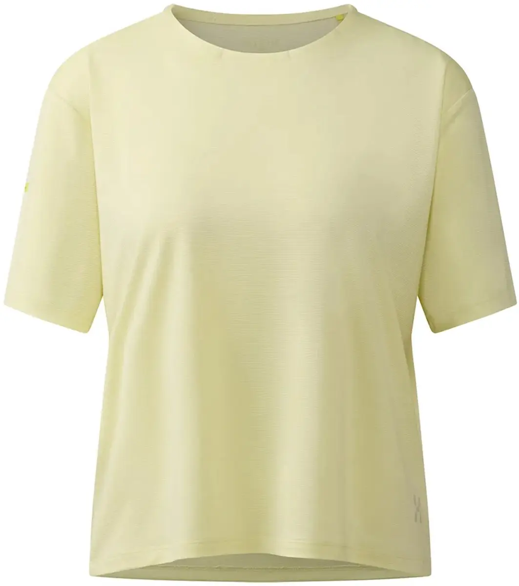 Haglofs L.i.m Delta Crop T-shirt Met Korte Mouwen Geel M Vrouw