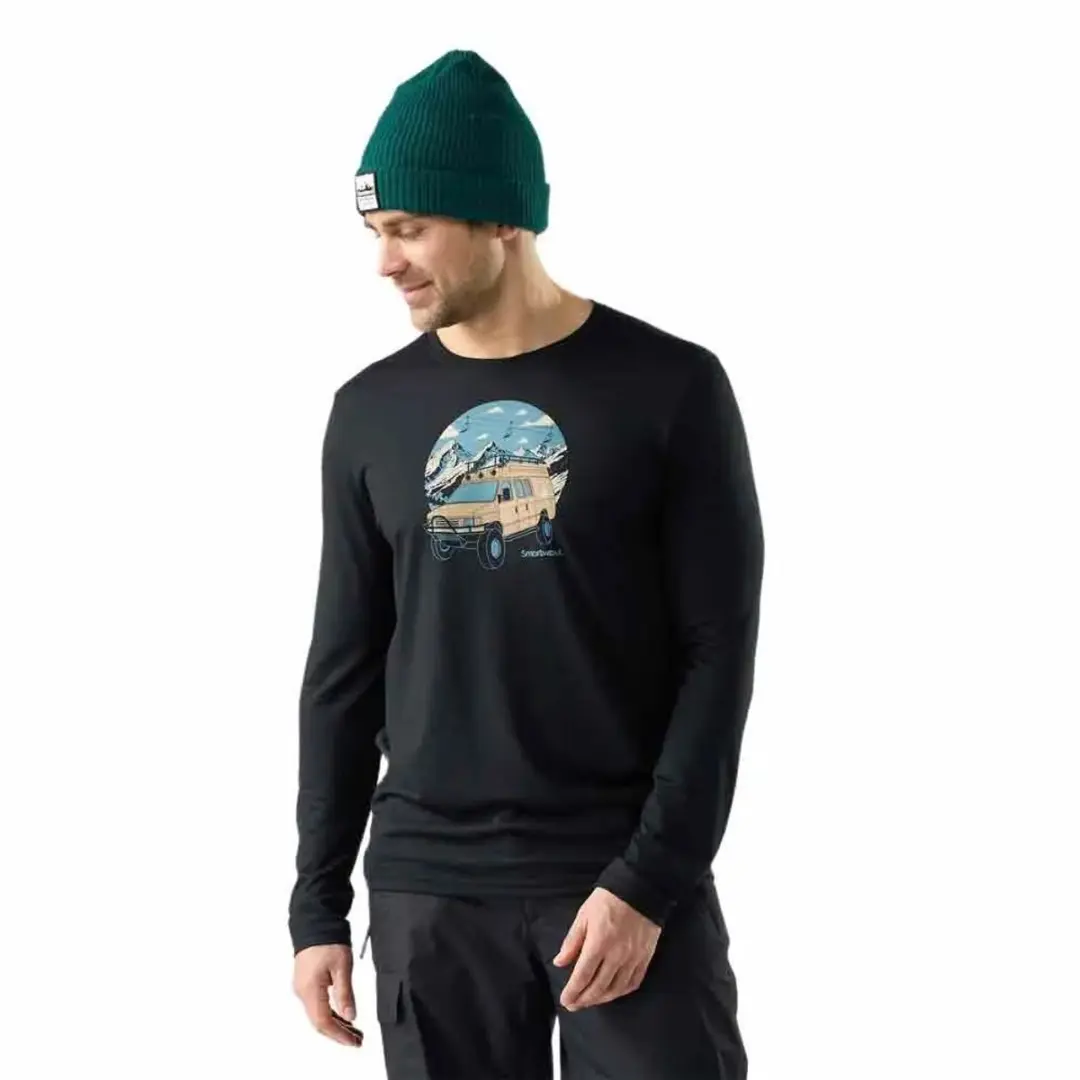 Smartwool First Chair Pursuit Active T-shirt Met Lange Mouwen Zwart M Man