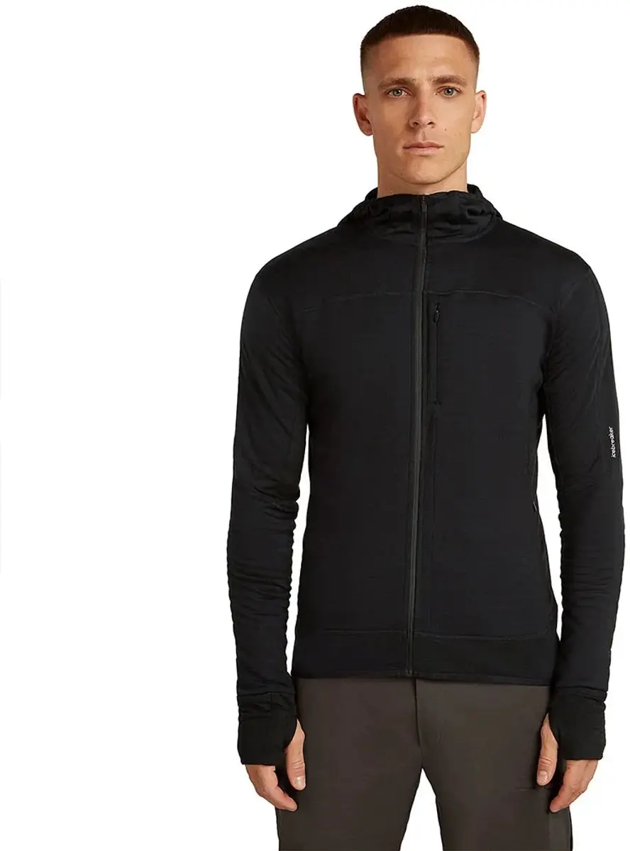 Icebreaker 300 Real Descender Sweatshirt Met Rits Zwart S Man