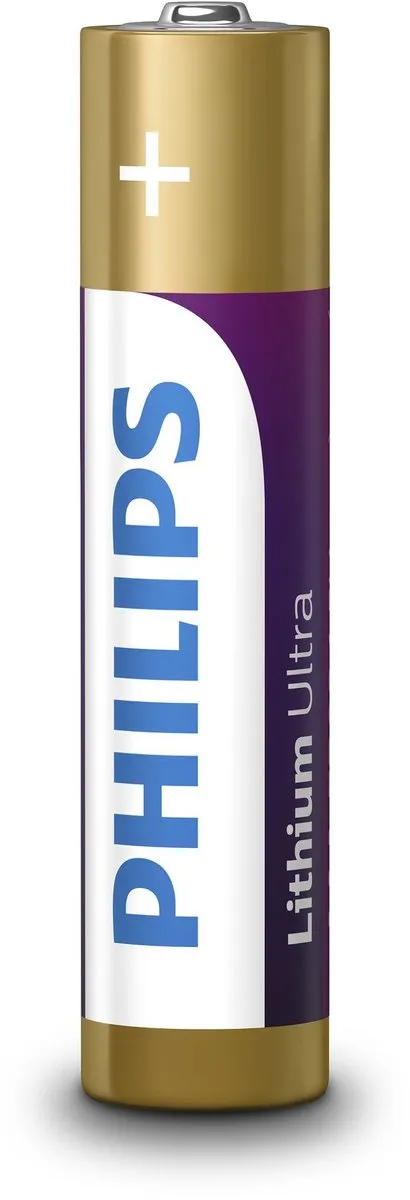 Philips AAA Lithium Ultra Batterijen 1100mAh - 4 Stuks