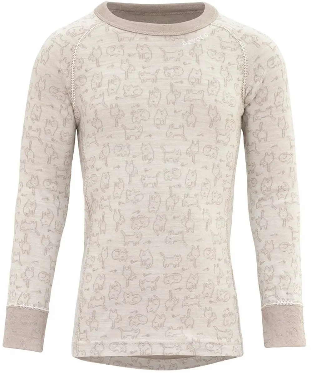 Devold Of Norway Duo Active Merino T-shirt Met Lange Mouwen Beige 24 Months Jong