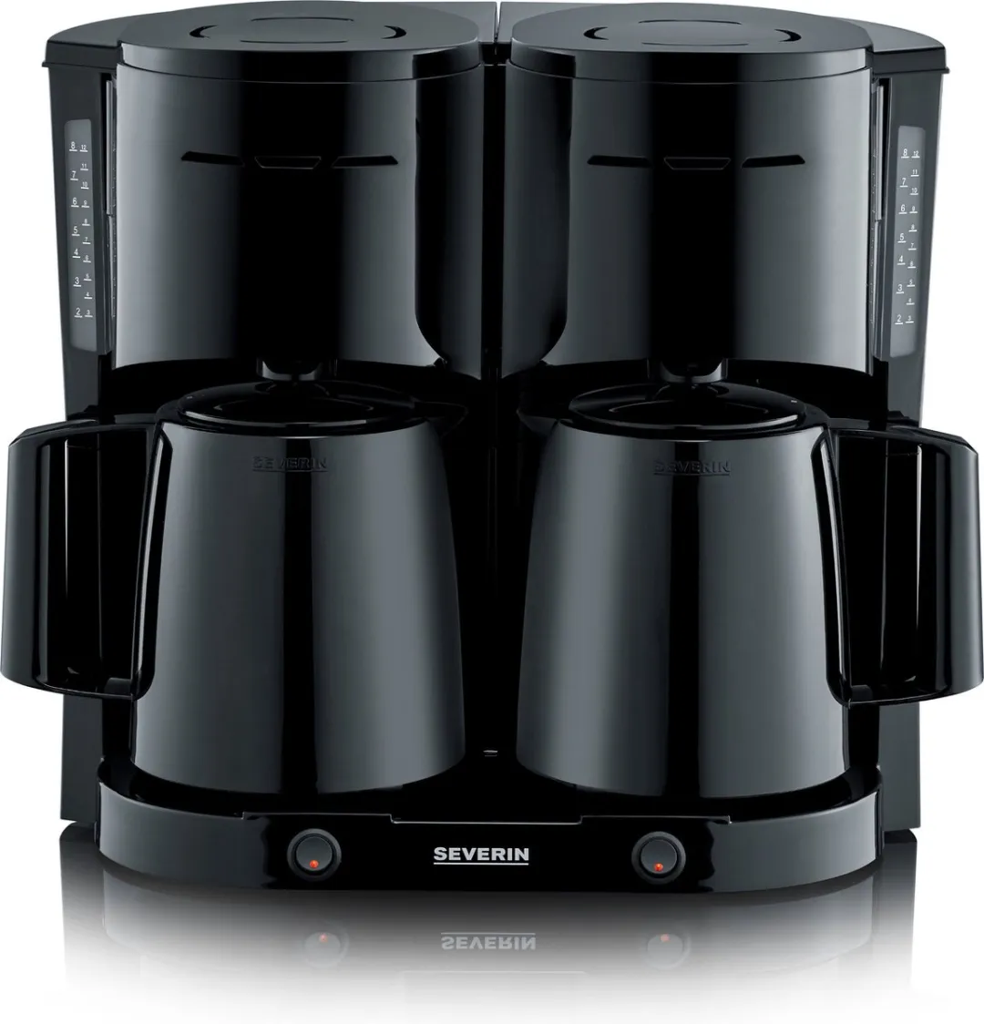Severin KA 9315 Duo Koffiezetapparaat 16 Koppen - Zwart