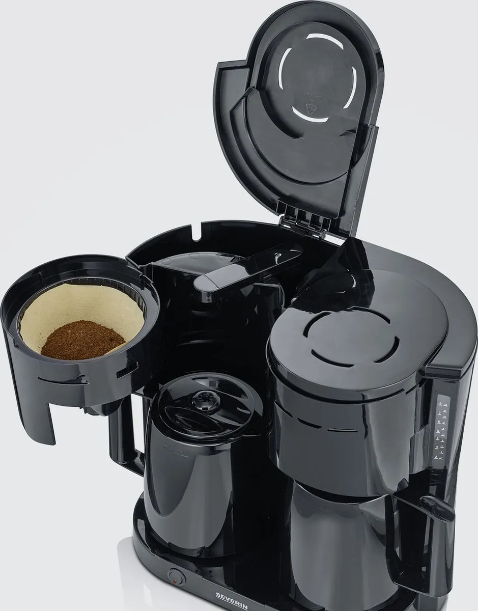 Severin KA 9315 Duo Koffiezetapparaat 16 Koppen - Zwart