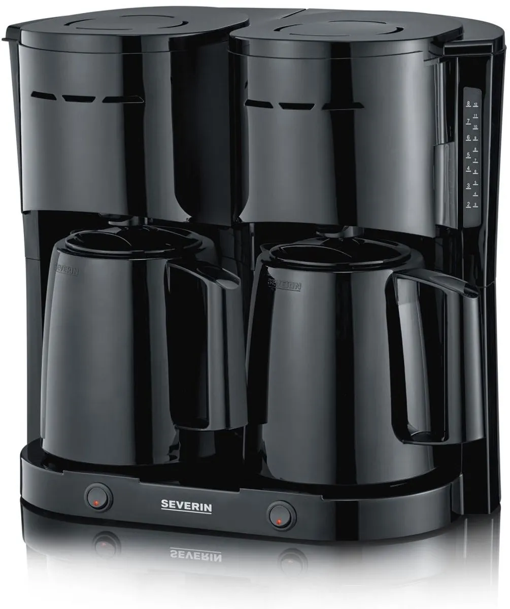 Severin KA 9315 Duo Koffiezetapparaat 16 Koppen - Zwart