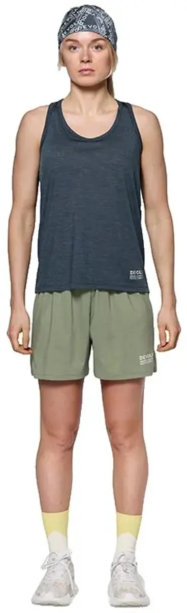 Devold Of Norway Endurance Merino 130 Mouwloos T-shirt Blauw,Grijs XL Vrouw