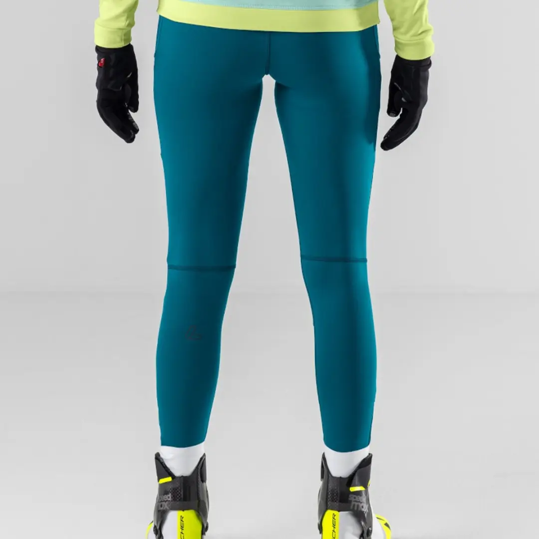 Loeffler hardloopbroek voor dames W Long Tights DD Blue Coral