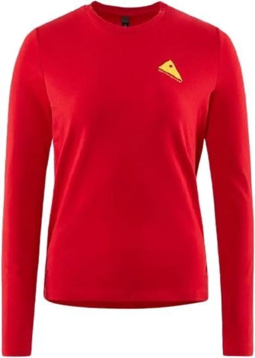 Klättermusen Shirt Runa Commitment Dames Katoen Rood Maat L