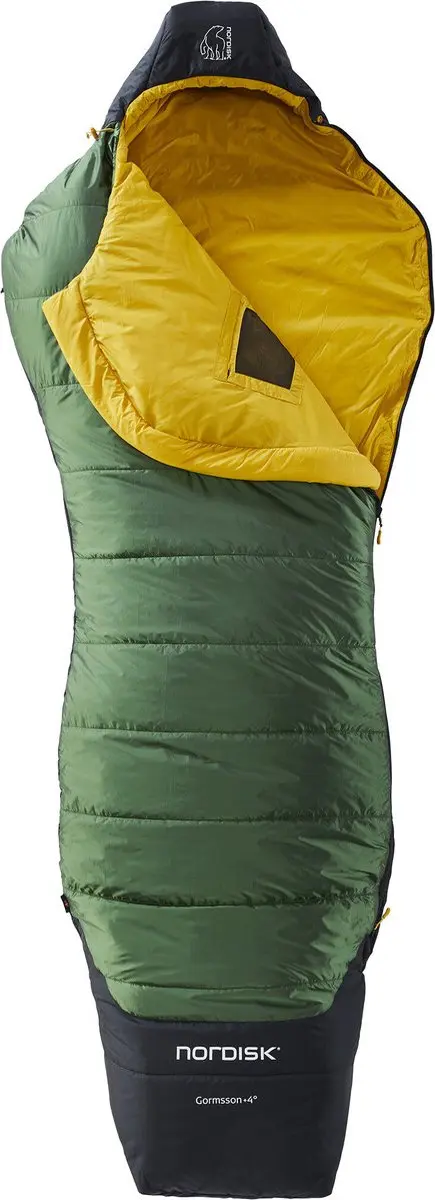 Nordisk Gormsson +4° Curve Slaapzak XL - Zwart/Groen - afbeelding 6 van 6