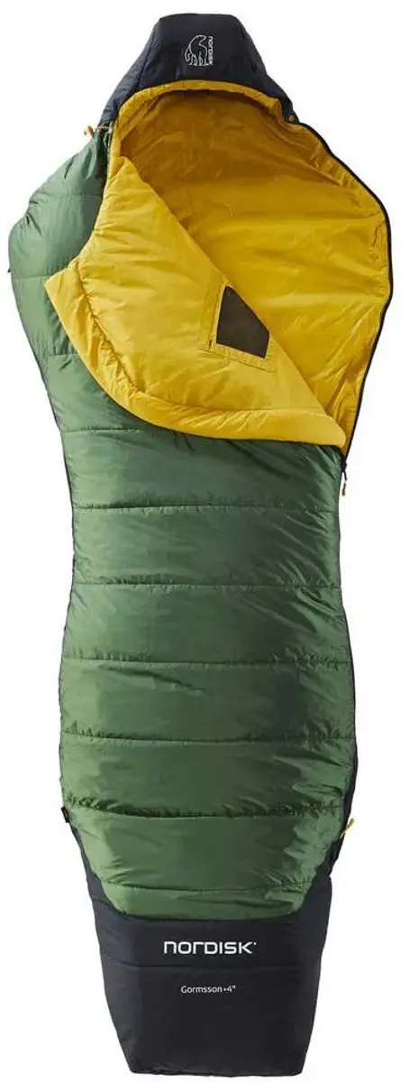 Nordisk Gormsson +4° Curve Slaapzak XL - Zwart/Groen - afbeelding 2 van 6