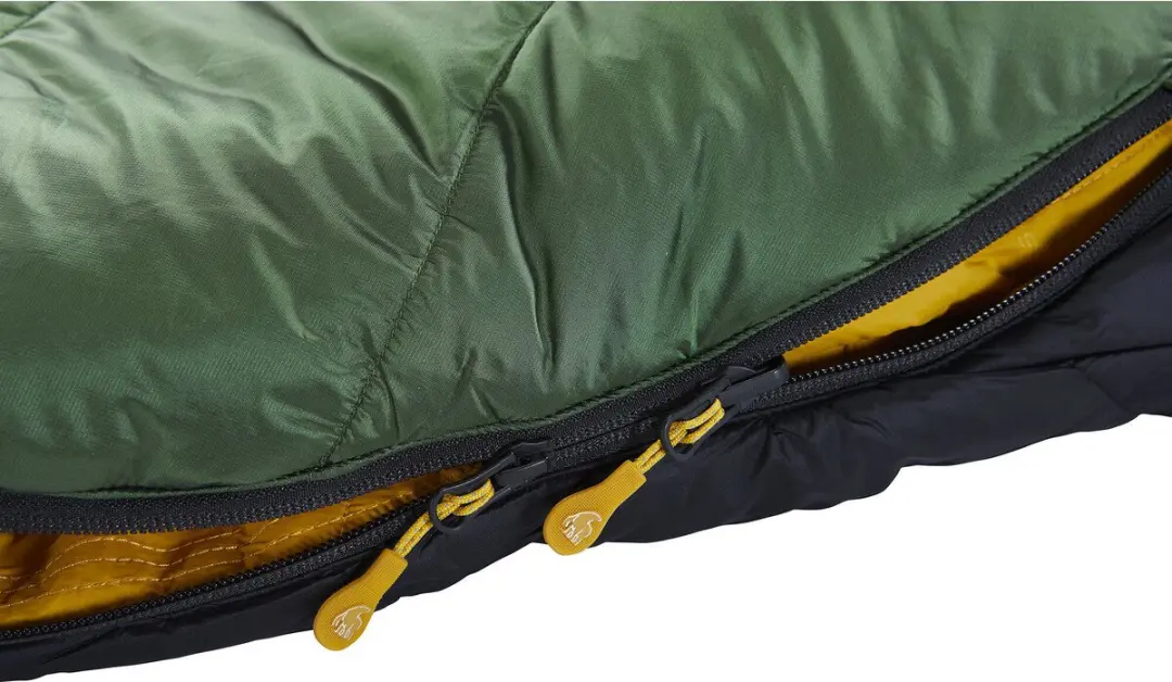 Nordisk Gormsson +4° Curve Slaapzak XL - Zwart/Groen - afbeelding 5 van 6