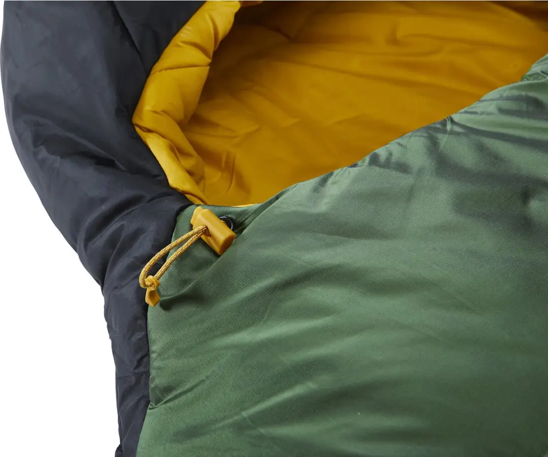 Nordisk Gormsson +4° Curve Slaapzak XL - Zwart/Groen - afbeelding 4 van 6