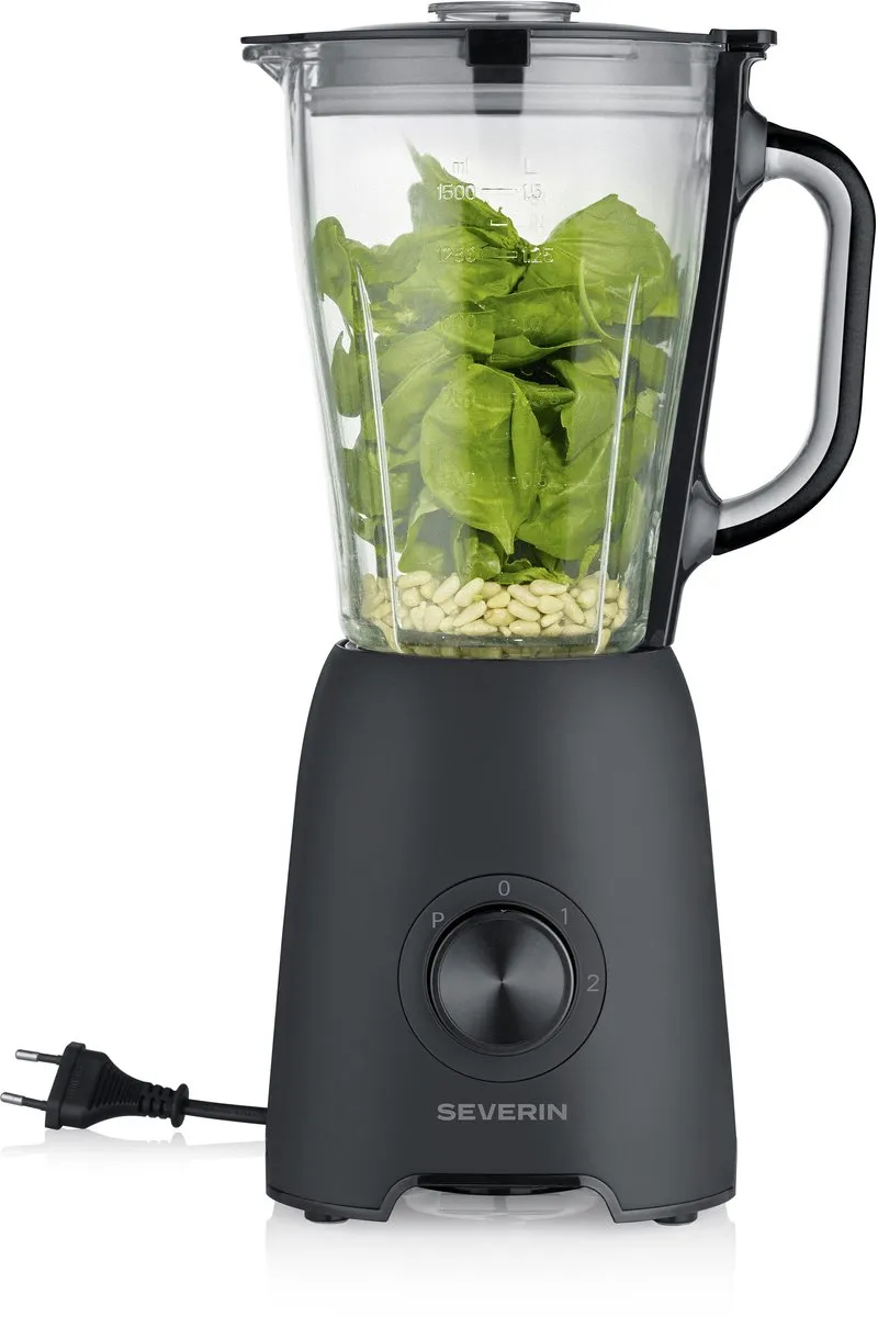 Severin SM 3722 Blender 600W 1,5L - 2 Snelheden - Zwart