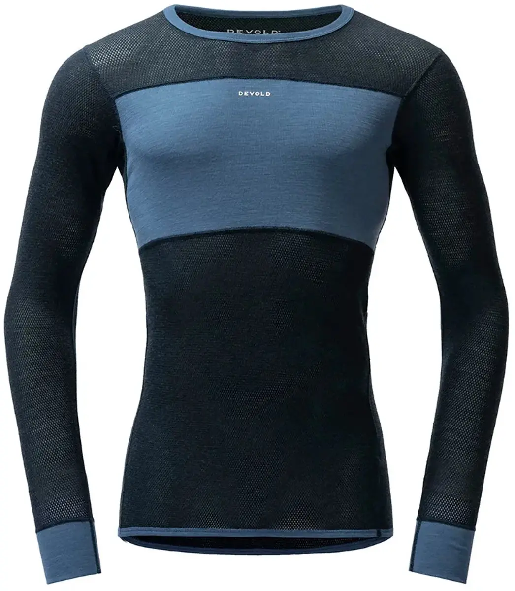 Devold Of Norway Wool Mesh 190 T-shirt Met Lange Mouwen Zwart XL Man