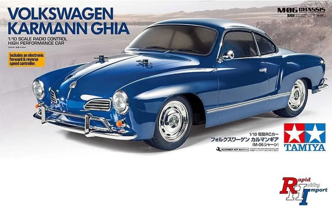Tamiya 1/10 Volkswagen Karmann Ghia M-06L RC Chassis 58677
