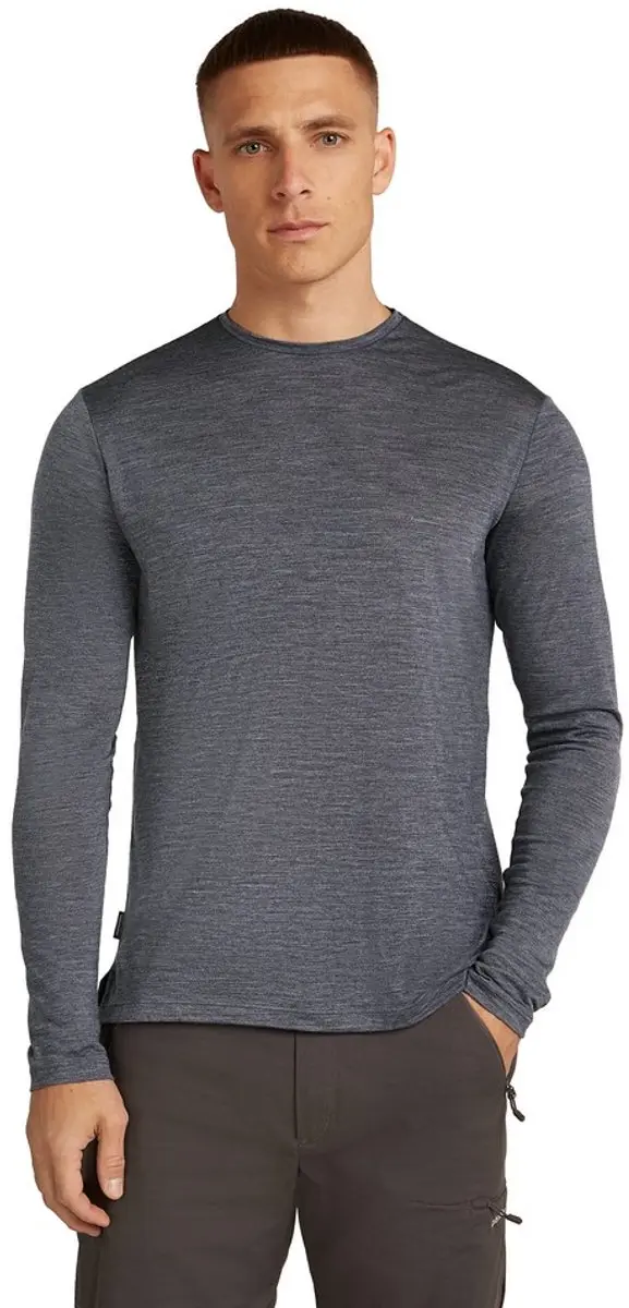 Icebreaker Merino Blend 125 Cool-lite™ Sphere T-shirt Met Lange Mouwen Grijs M