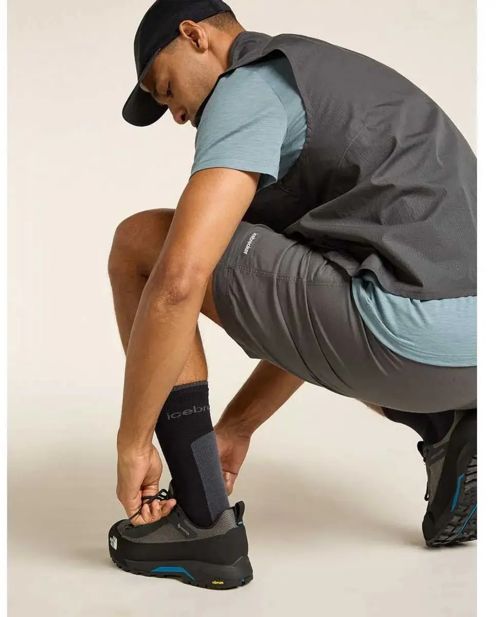 Icebreaker Merino Hike+ Light Crew Sokken - Black/Obsidian - afbeelding 6 van 6