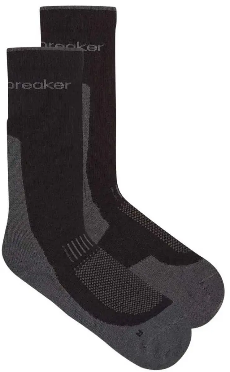 Icebreaker Merino Hike+ Light Crew Sokken - Black/Obsidian - afbeelding 5 van 6