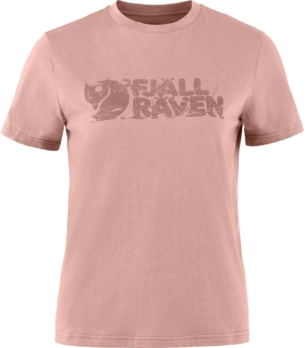 Fjällräven Lush Logo T-shirt Met Korte Mouwen Roze M Vrouw