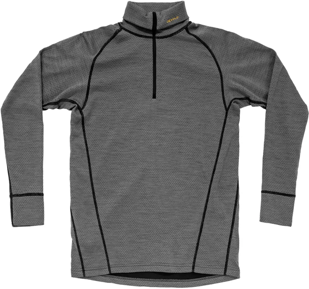 Devold Of Norway Duo Active Merino 205 Half Rits Lange Mouw T-shirt Grijs M Man