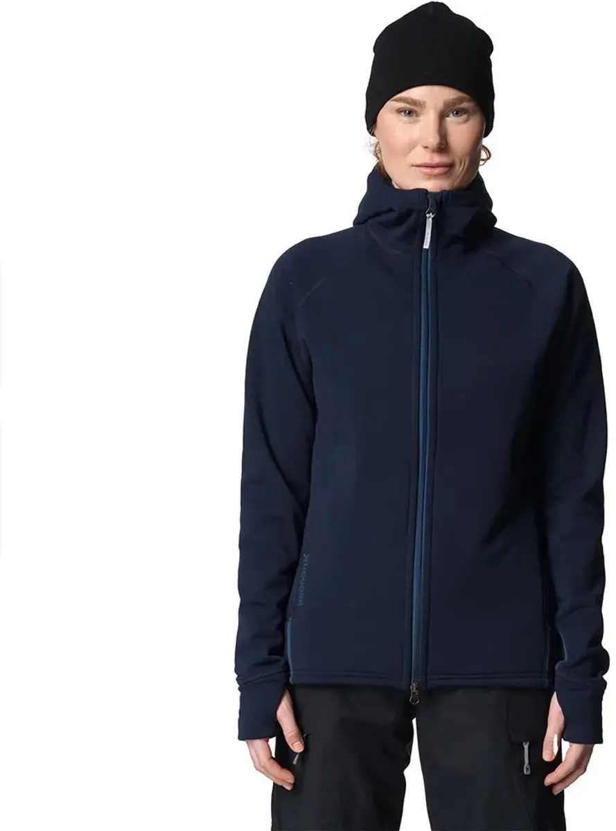 Houdini Power Hoodie Blauw M Vrouw
