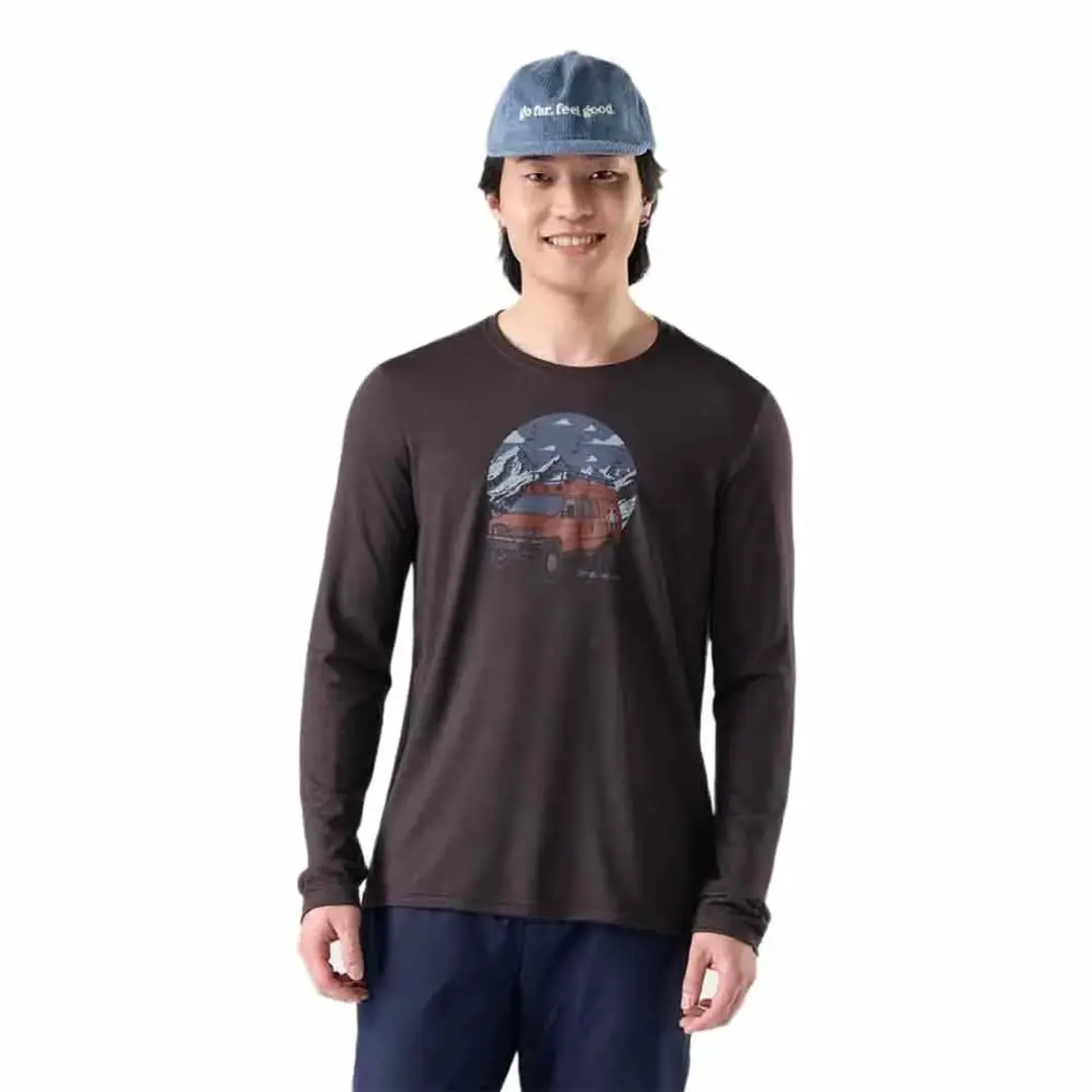 Smartwool First Chair Pursuit Active T-shirt Met Lange Mouwen Zwart S Man