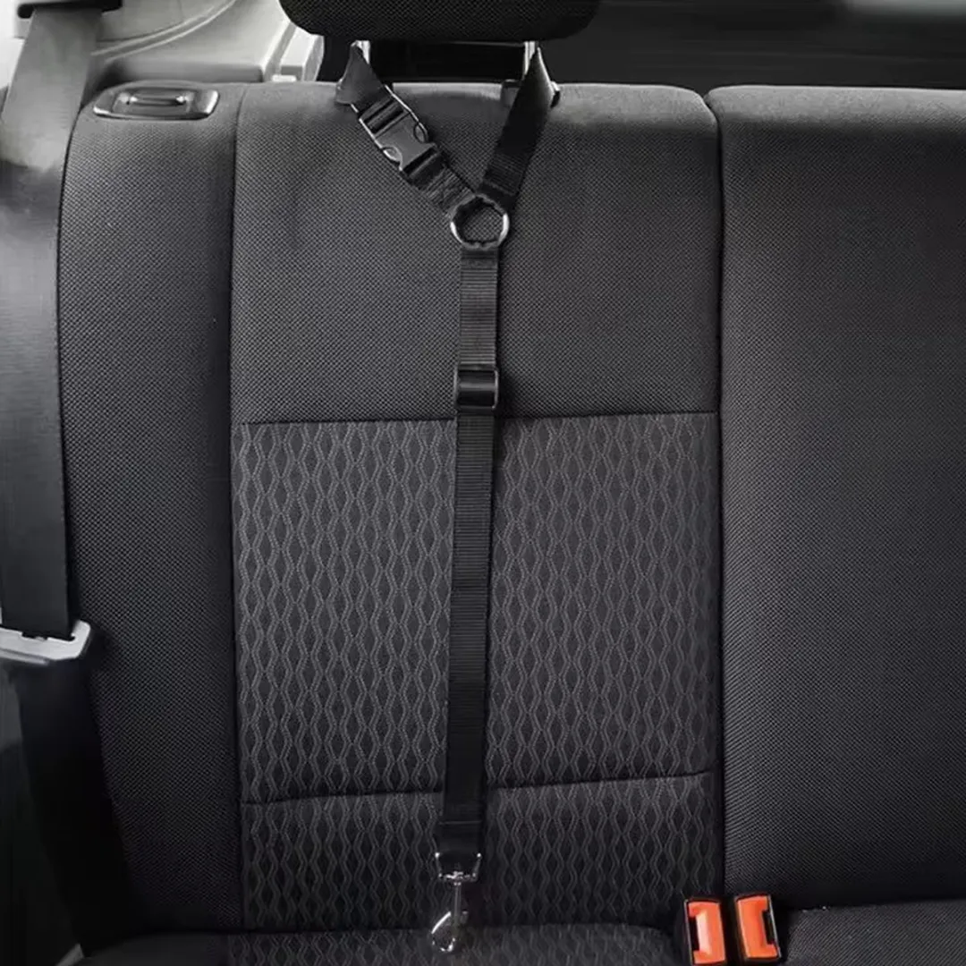 RedParrot Autogordel Hond Hoofdsteun - Zwart