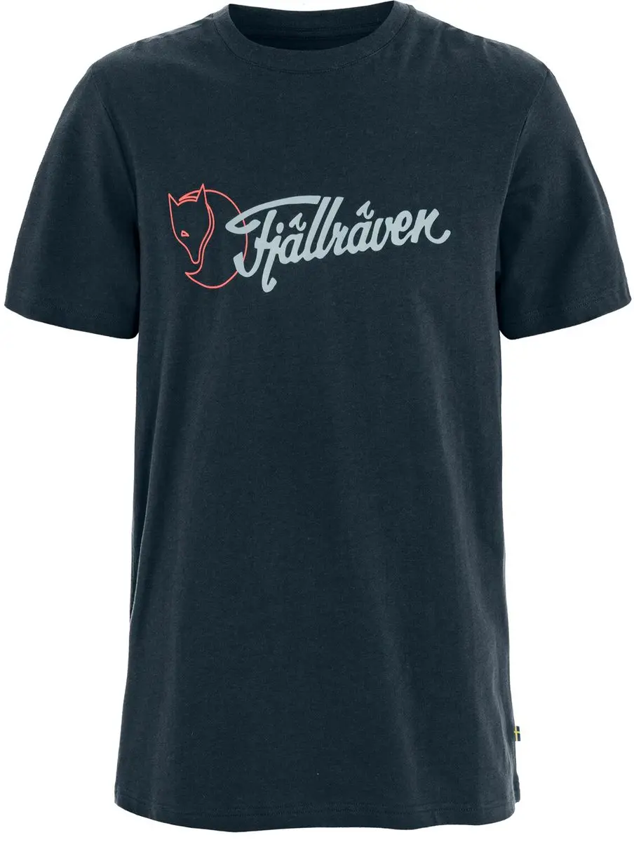 Fjällräven Archive Logo T-shirt Met Korte Mouwen Blauw XXL Man