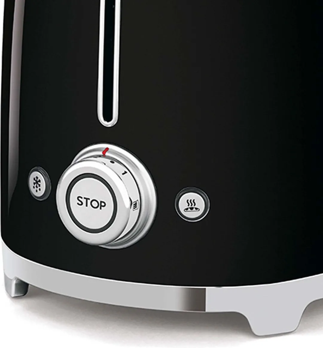 Smeg TSF02BLEU Broodrooster 1500W - 2x4 - Zwart