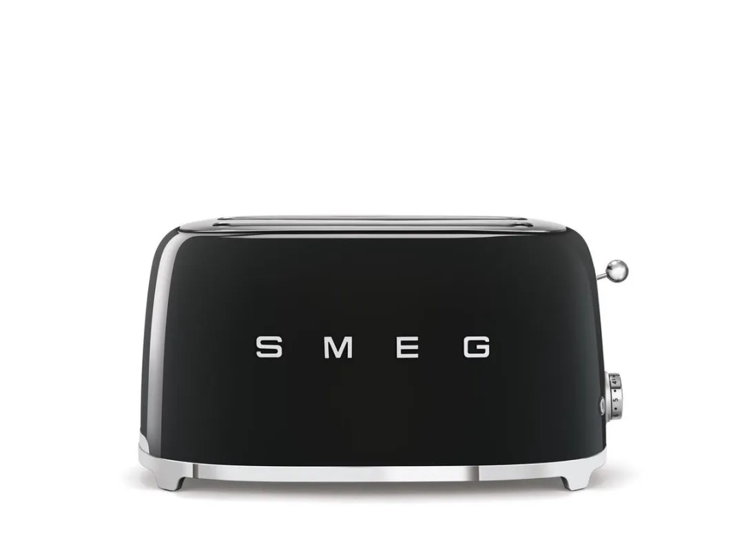 Smeg TSF02BLEU Broodrooster 1500W - 2x4 - Zwart