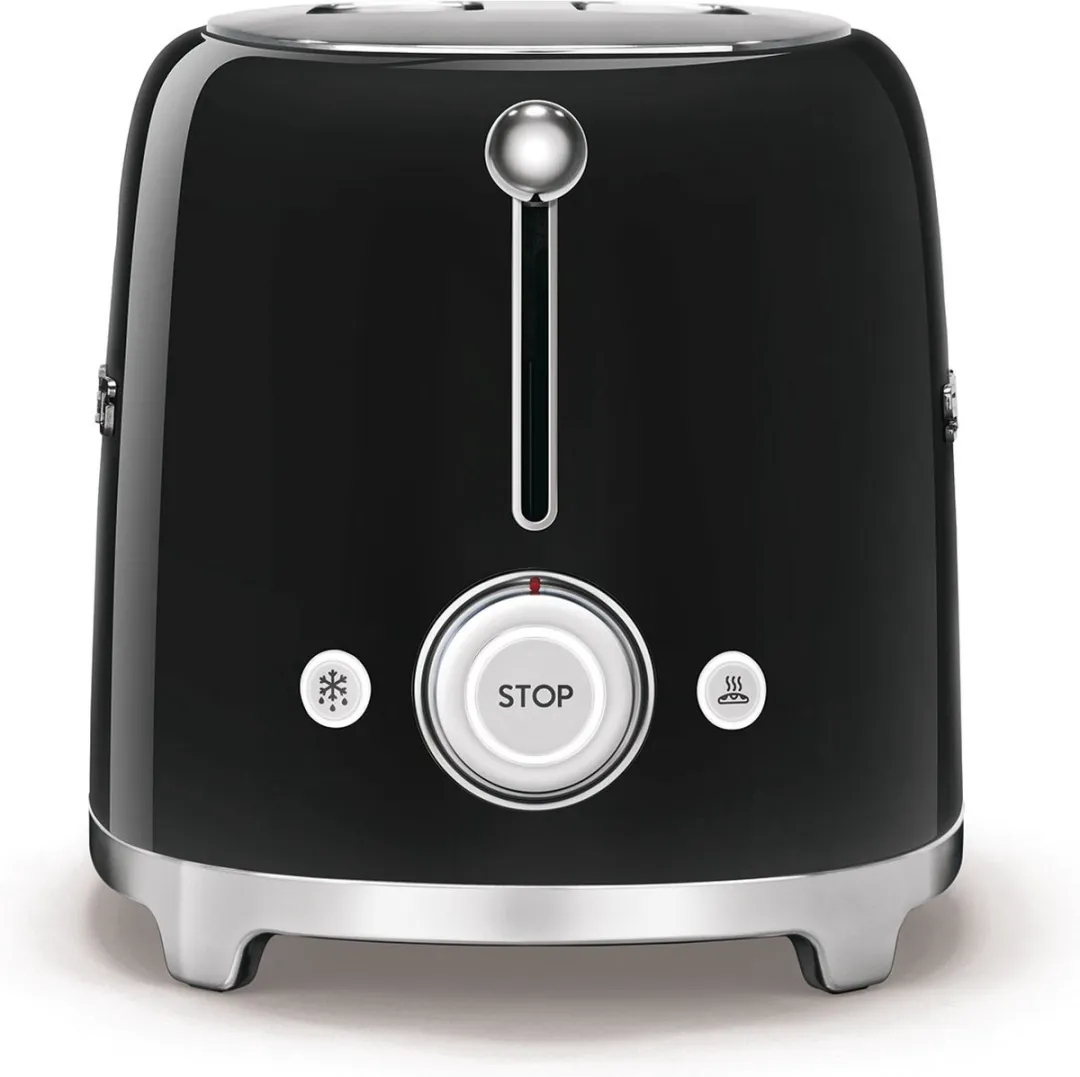 Smeg TSF02BLEU Broodrooster 1500W - 2x4 - Zwart