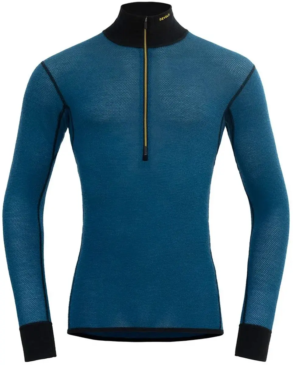 Devold Of Norway Wool Mesh 190 Half Rits Lange Mouw T-shirt Blauw L Man