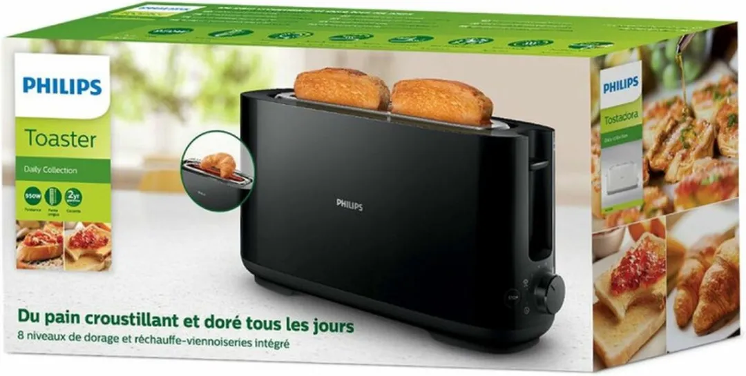Philips HD2590/90 Broodrooster - 2 Sandwiches - 1030W - Zwart