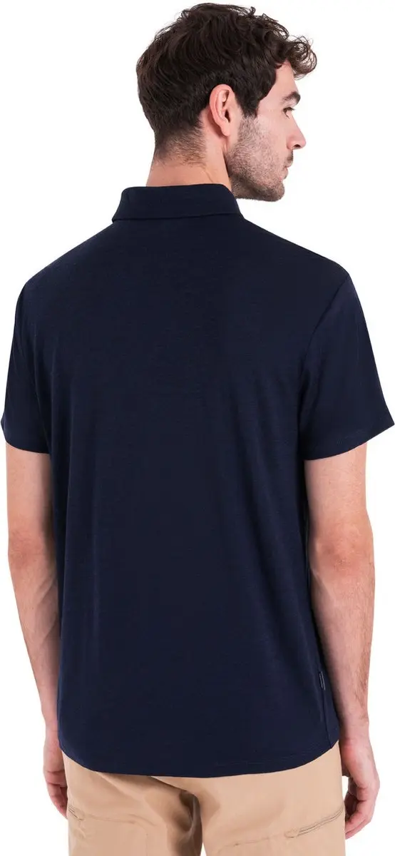 Icebreaker Merino 150 Tech Lite III SS Polo - Midnight Navy - afbeelding 4 van 6