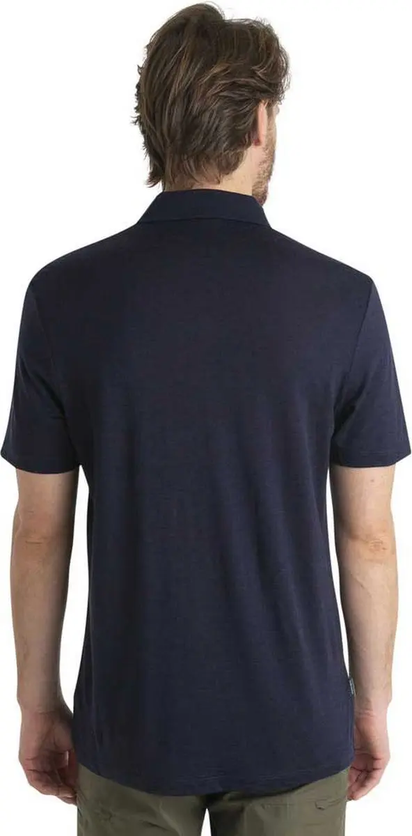 Icebreaker Merino 150 Tech Lite III SS Polo - Midnight Navy - afbeelding 2 van 6