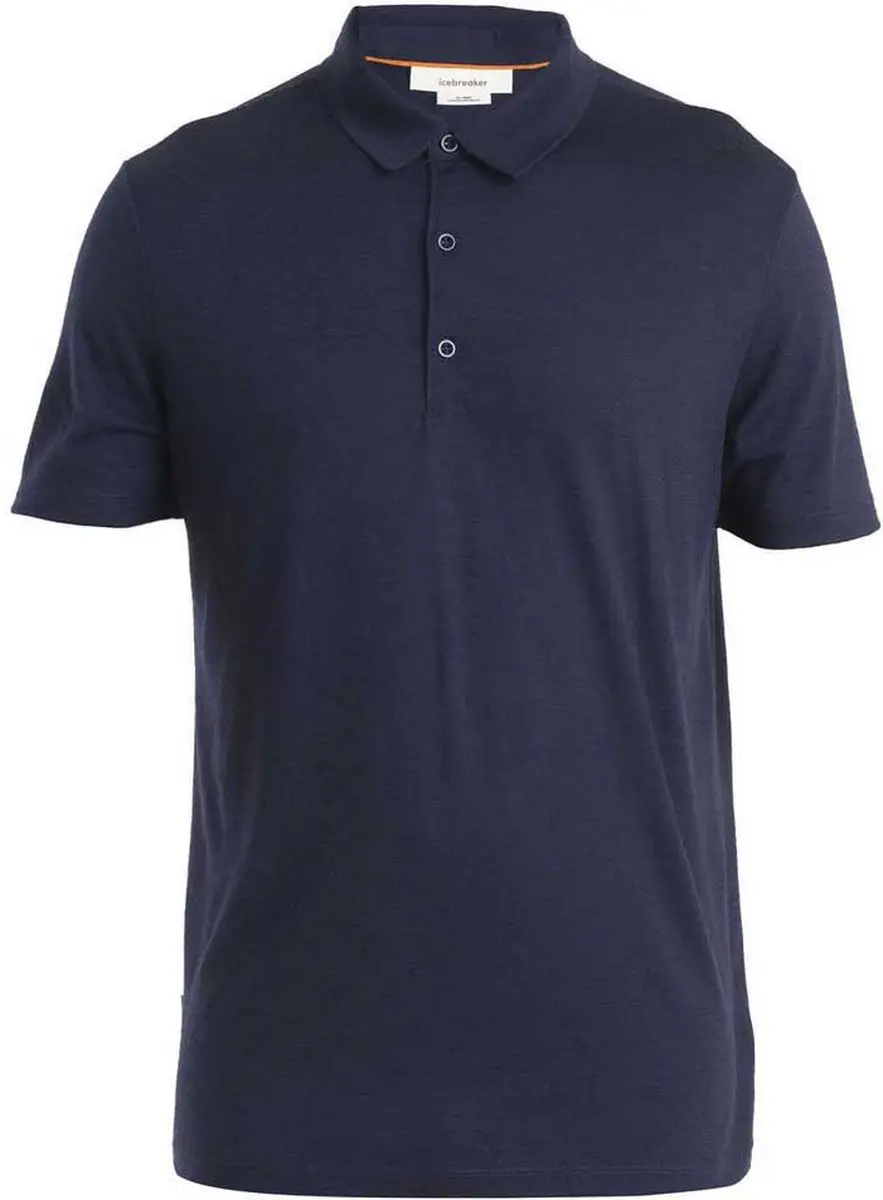 Icebreaker Merino 150 Tech Lite III SS Polo - Midnight Navy - afbeelding 3 van 6