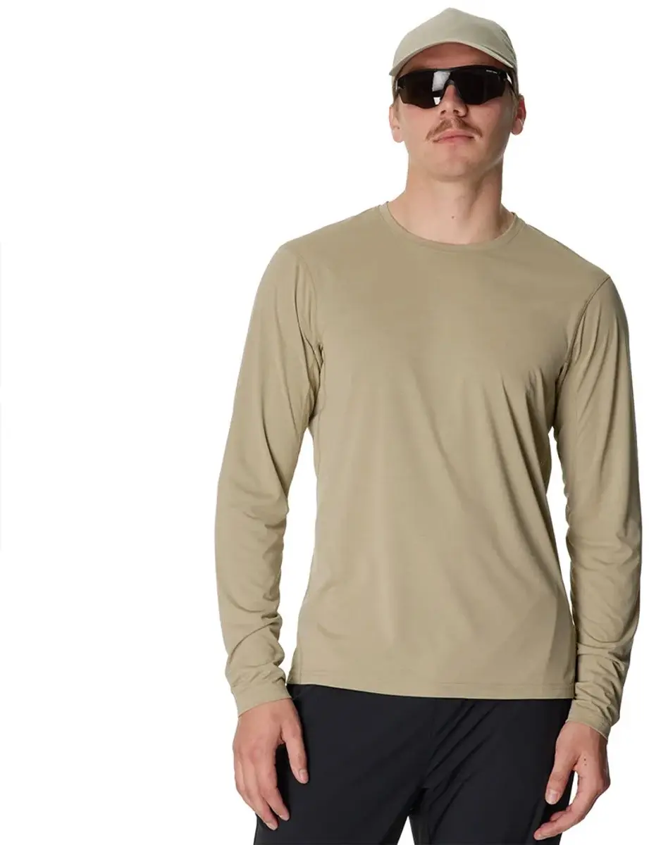 Houdini Pace Air T-shirt Met Lange Mouwen Beige XL Man