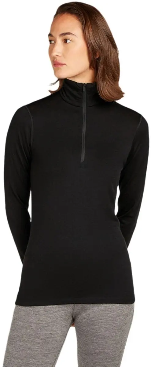 200 Oasis LS Half Zip Pully Dames Black XS